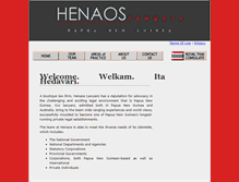 Tablet Screenshot of henaos.com.pg